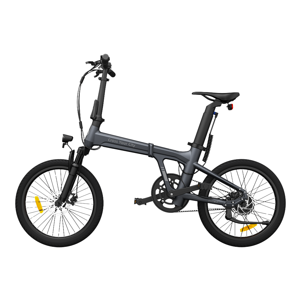 Folding electric bicycle ADO A20S AIR with front suspension, gray product image