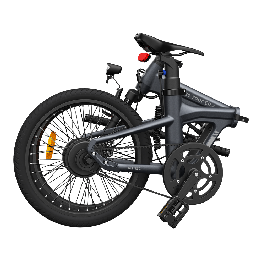 Folding electric bicycle ADO A20S AIR with front suspension, gray product image