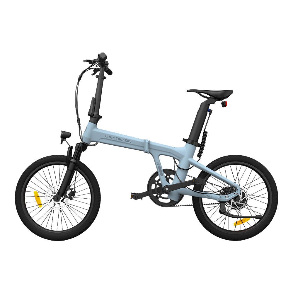 Folding electric bicycle ADO A20S AIR with front suspension, blue product image
