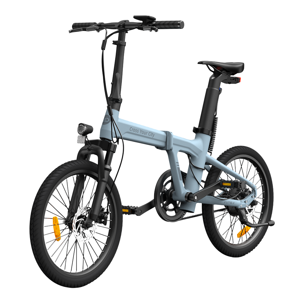 Folding electric bicycle ADO A20S AIR with front suspension, blue product image